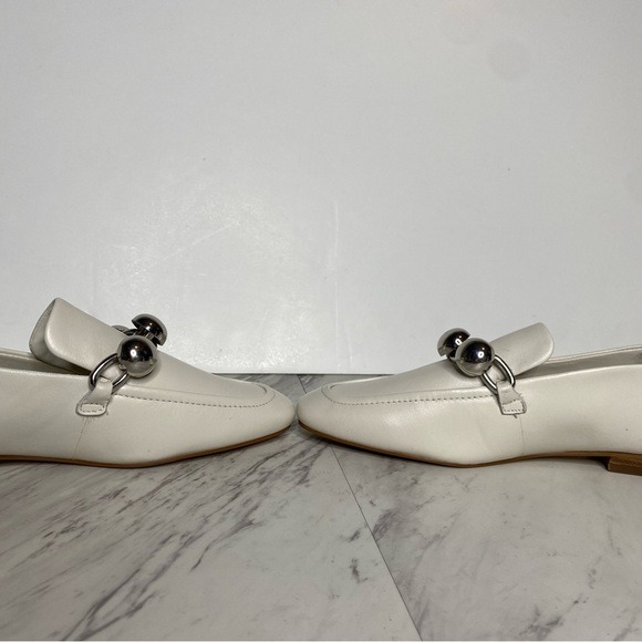 Marc Fisher Elenda White Leather Loafer 6 1/2 M - Picture 6 of 14